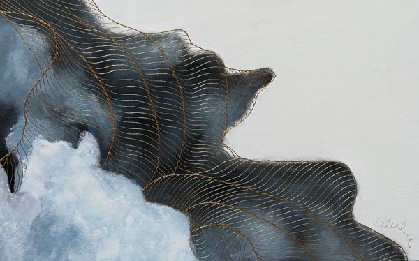 Leinwandbild Wolken Blau Weiß