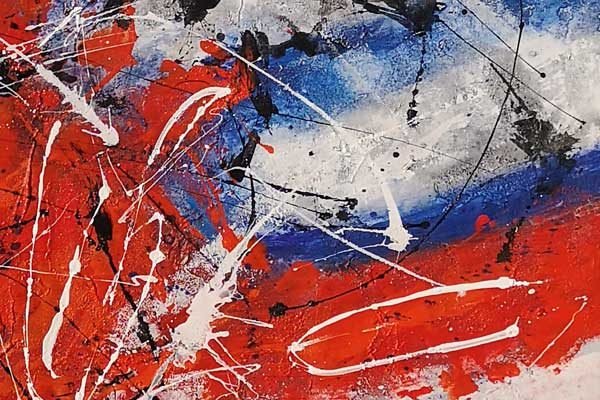 Feuer und Wasser Rheinbold auf Leinwand