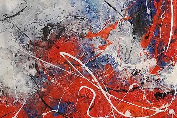 Feuer und Wasser Rheinbold auf Leinwand