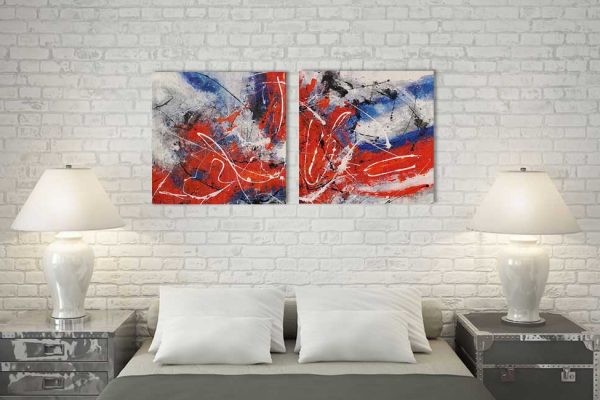 Feuer und Wasser Rheinbold auf Leinwand