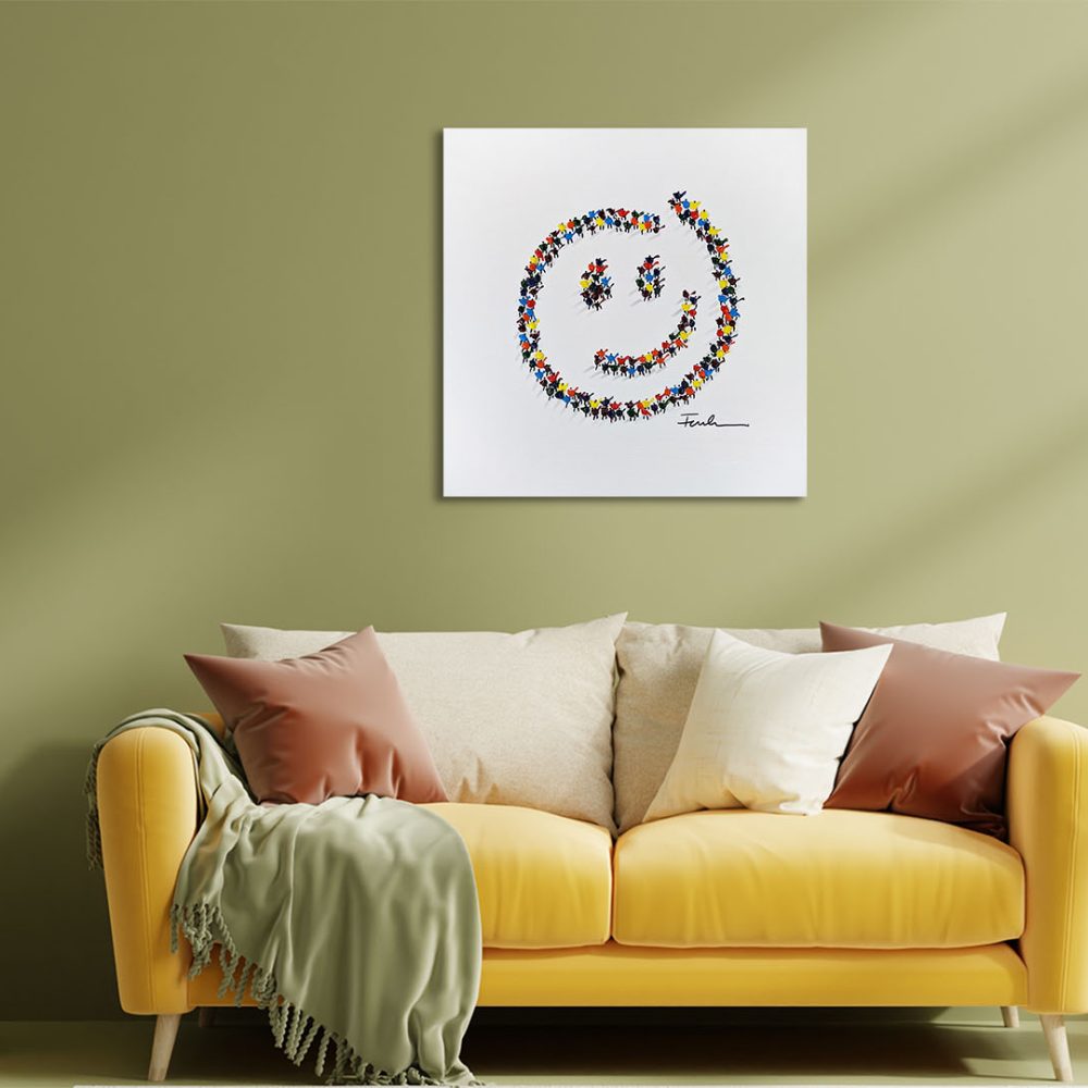 Gute Laune - 60 x 60 cm