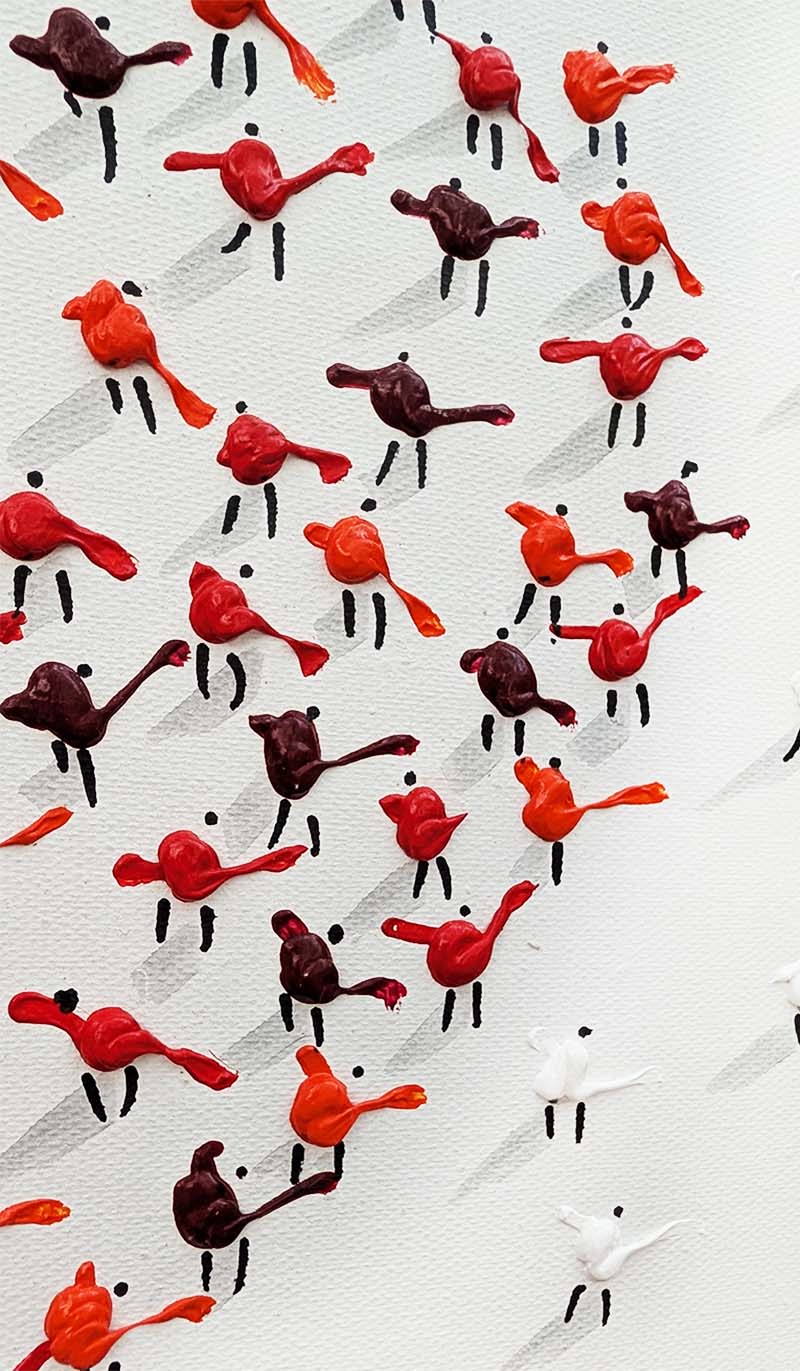 Liebe auf Leinwand - 40 x 40 cm – Bild 3